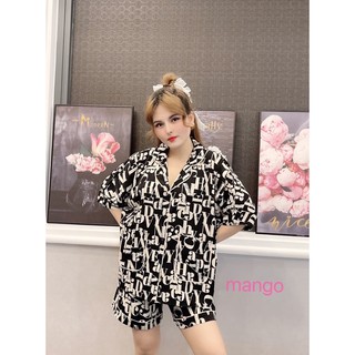 ĐỒ BỘ LỤA MANGO PIJAMA CÁNH DƠI FREESIZE DƯỚI 60kg ĐÙI