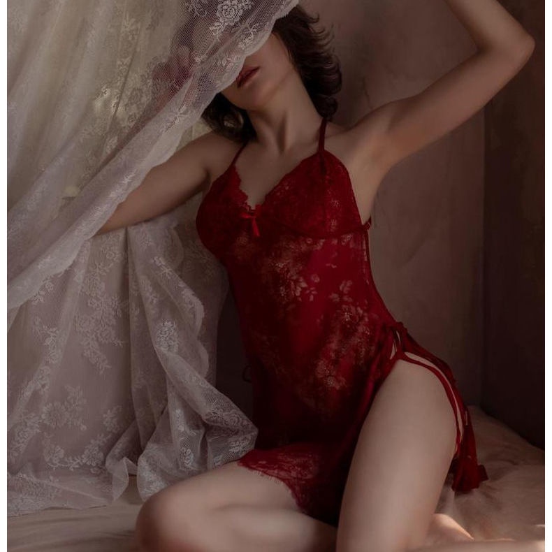 Váy ngủ gợi cảm Đồ lót khiêu gợi Nữ Trêu ghẹo Ren trong suốt Cám dỗ Victoria's Secret Ren Đam mê Đồng phục miễn phí | BigBuy360 - bigbuy360.vn