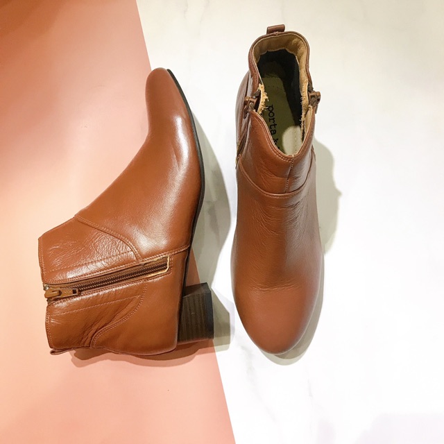 Bốt cổ ngắn da thật Porta Kobe (hàng xuất Nhật) | BigBuy360 - bigbuy360.vn