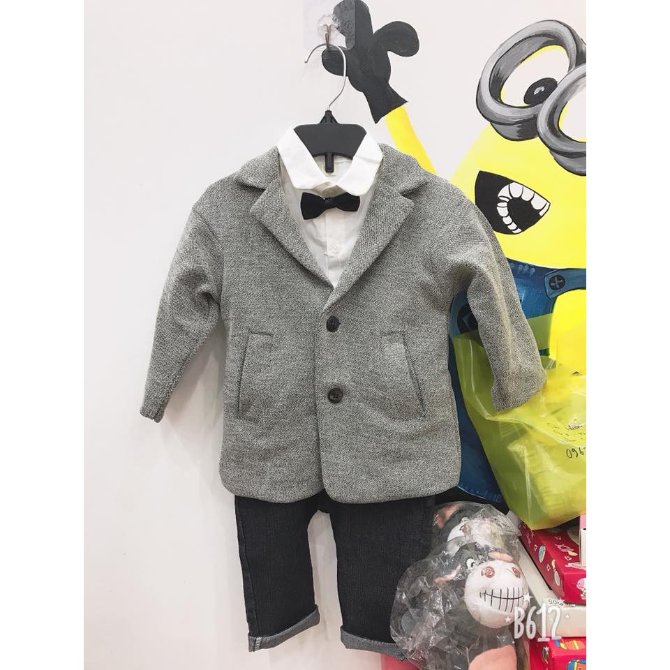 Áo vest dạ mềm Baby City cho bé trai