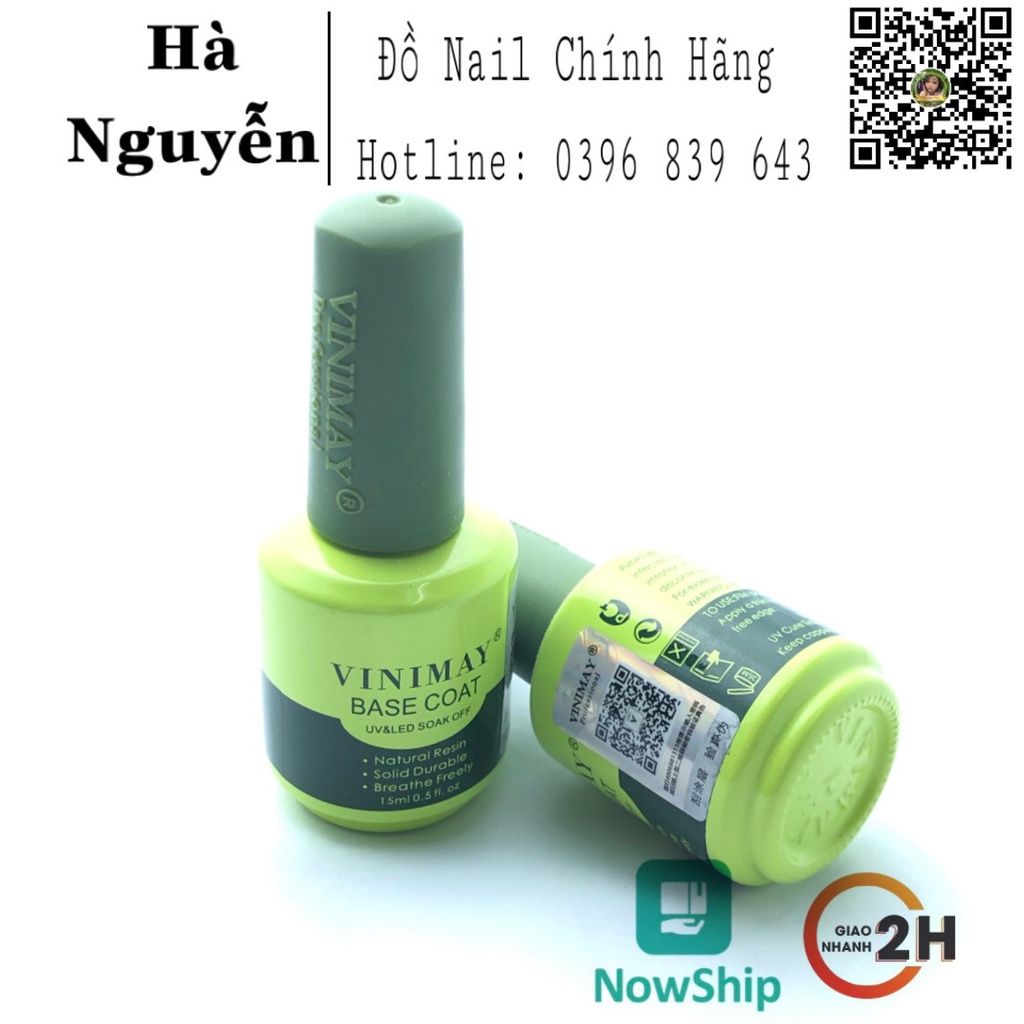 Base Top VINIMAY - Dung Dịch Sơn Gel Base, Liên Kết VINIMAY [Hàng Chính Hãng] - Base Liên kết