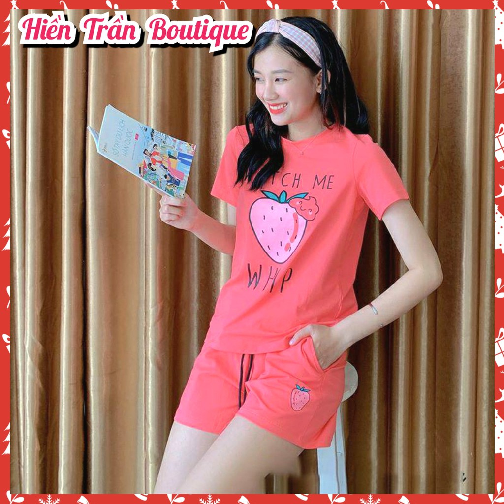 Bộ đùi mặc nhà 100% Cotton siêu mát, thấm mồ hôi cực tốt - Hiền Trần Boutique