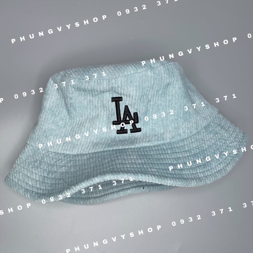 Mũ bucket tai bèo vành thoáng mát basic unisex nam nữ phong cách hàn quốc Phungvyshop - nón BO Nhung Gân Tăm Thêu LÃ