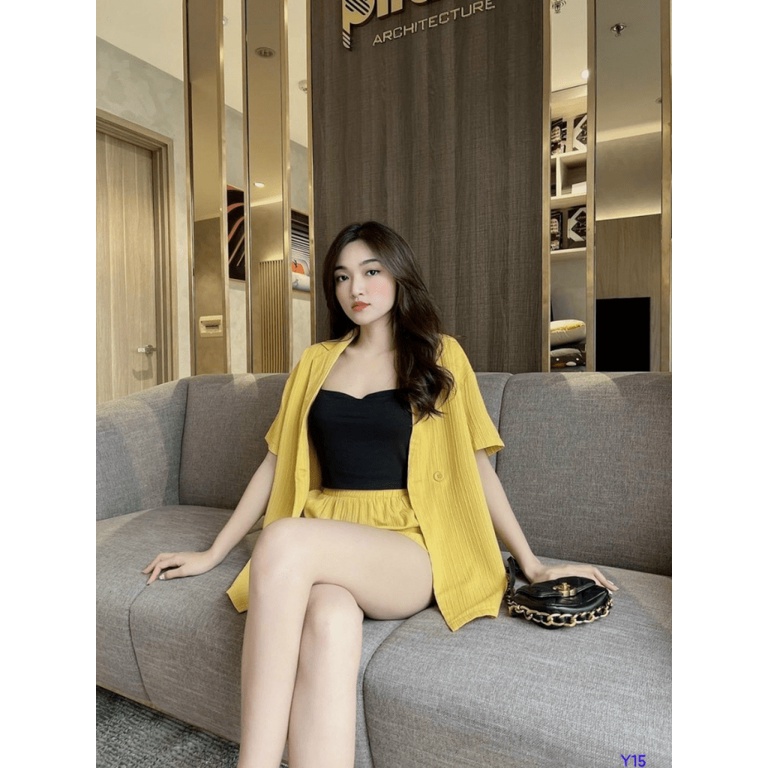 SET 3 MÓN ( ÁO/ QUẦN DÙI/ BARA ) XỐP LÓT COTTON, THOÁNG MÁT, TRẺ TRUNG, NĂNG ĐỘNG, MẶC CỰC XINH