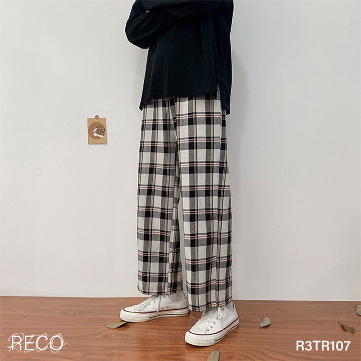 Quần vải nam Hàn Quốc cao cấp dáng rộng Trousers Loose R3TR107 Unisex