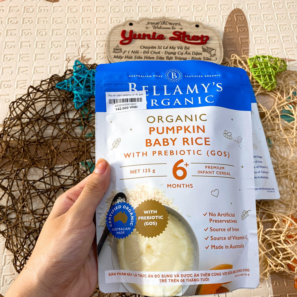 Bột dinh dưỡng ăn dặm hữu cơ Bellamy's organic