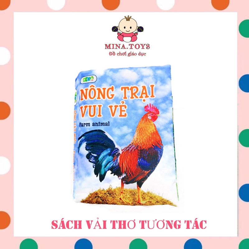 SÁCH VẢI THƠ ĐA TƯƠNG TÁC - NÔNG TRẠI VUI VẺ (Hình ảnh trực quan)