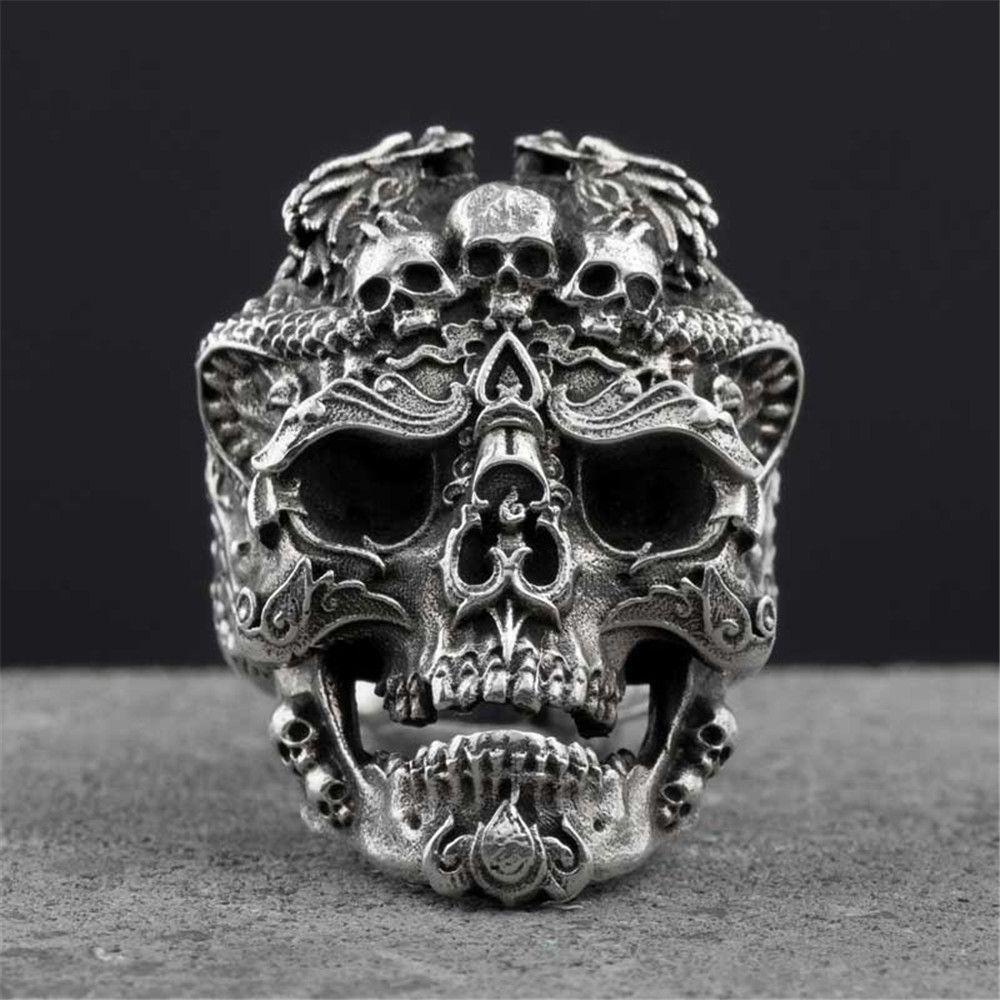 Nhẫn Thép Không Gỉ Phong Cách Gothic