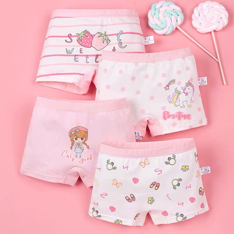 Set 4 quần chip/ quần con cho bé gái