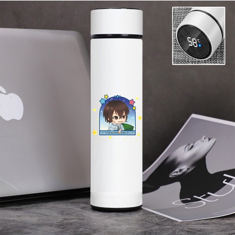 Bình giữ nhiệt đựng nước in hình anime BUNGOU STRAY DOGS tiện lợi xinh xắn anime chibi