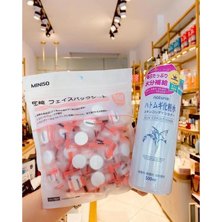 MẶT NẠ NÉN MINISO 100 VIÊN
