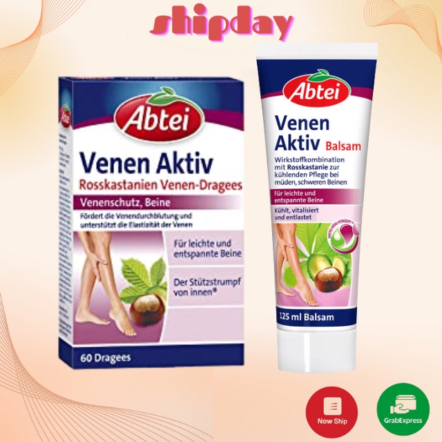 [HÀNG ĐỨC] Kem Bôi Giãn Tĩnh Mạch Abtei Venen Aktiv Balsam - 125 ml