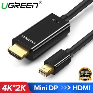 Cáp chuyển Mini DisplayPort (Thunderbolt) to HDMI dài 3M độ phân giải 4K Ugreen 10455 - Hàng Chính Hãng