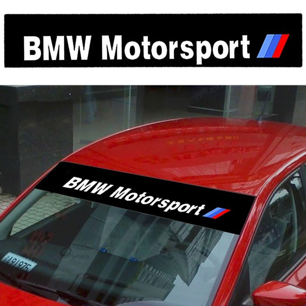 Miếng Dán Trang Trí Kính Chắn Gió Phía Trước Hình Chữ Sport Cho Xe Hơi