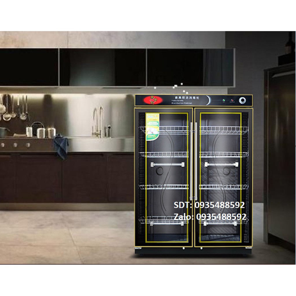 Tủ sấy chén bát công nghiệp 960L . Khử khuẩn UV & Ozone . Bảo hành 1 năm