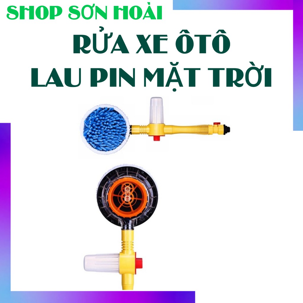 Chổi rửa xe ô tô tự xoay 360 độ tiện lợi Chổi rửa xe ô tô thông minh không