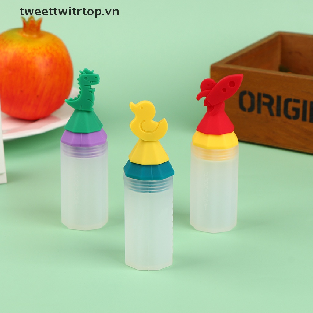 Bình Đựng Nước Sốt / Cà Chua Mini 20ML Bằng Silicon Dùng Để Làm Salad / Thức Ăn