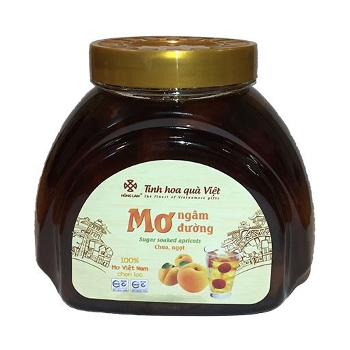 Nước Mơ Ngâm Đường Hồng Lam - Vị Chua Ngọt Thơm - Hũ (650gr, 1000gr, 1600gr, 2400gr)