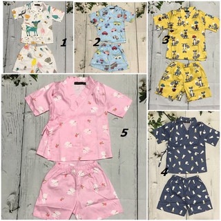 Bộ yukata/kimono ngắn tay cho bé trai và bé gái từ 1-7T từ 10-27kg_MH05