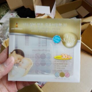 Túi trữ sữa Nano Sliver, hộp 30 túi