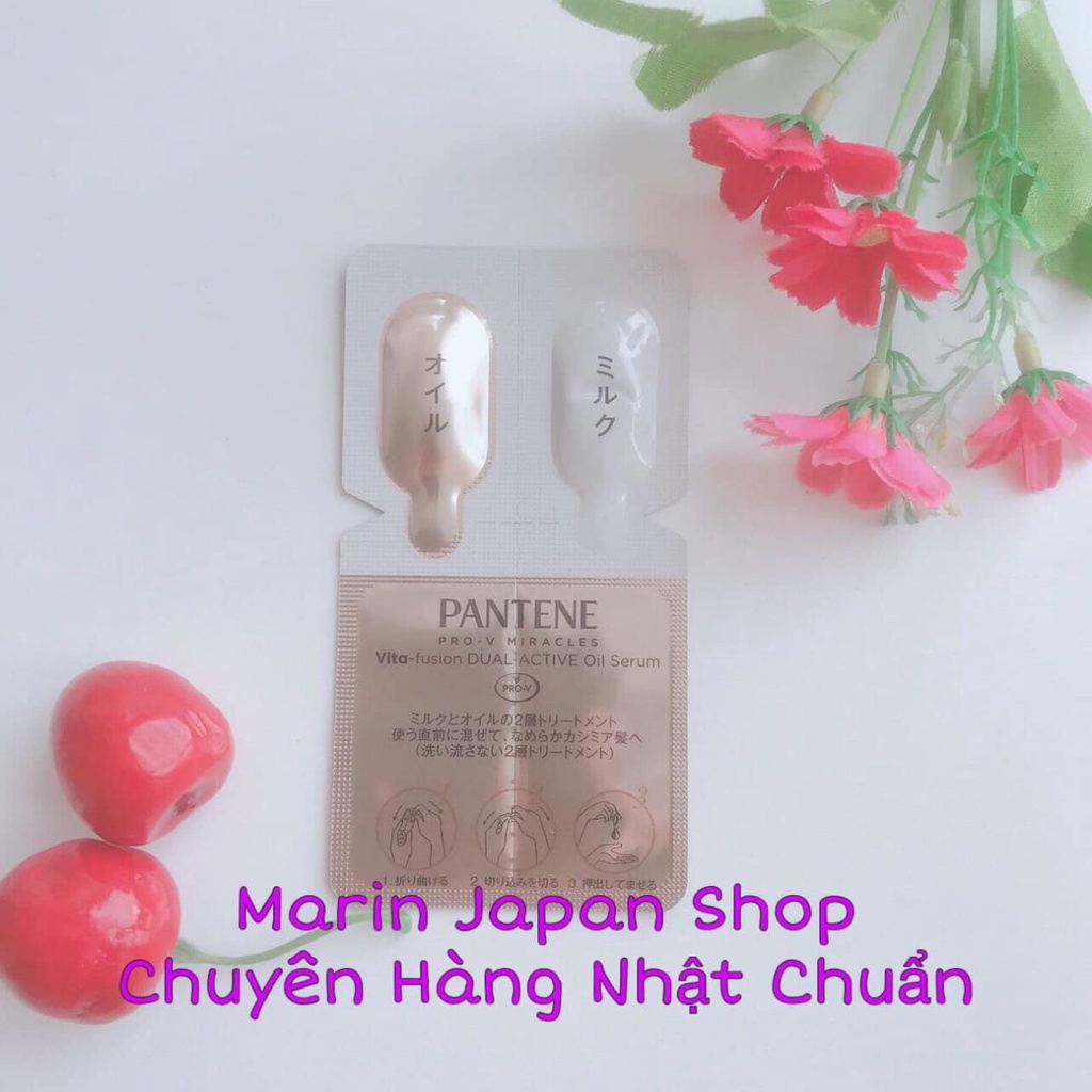 (Chuẩn store) Serum dưỡng tóc Pantine Mini 0,2ml dạng sữa và dầu oil Nhật Bản