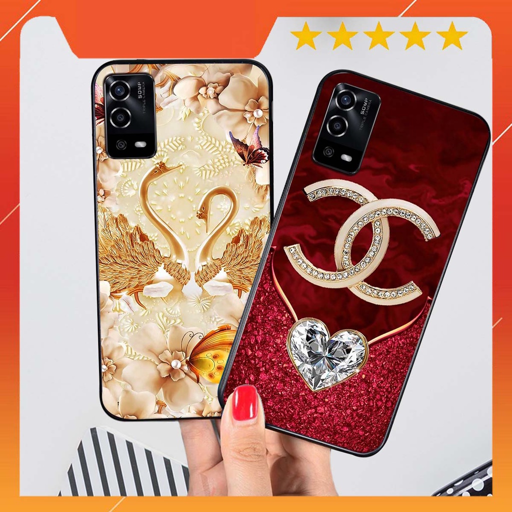Ốp lưng Oppo A55 in hình hoa xinh xắn, hiện đại , thời trang ,phong cách