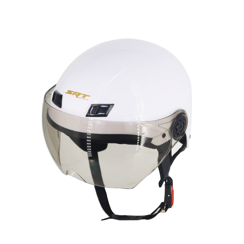 Mũ bảo hiểm 1/2 có kính SRT tem A30 cao cấp - Kính chống tia UV, Chính hãng SRT