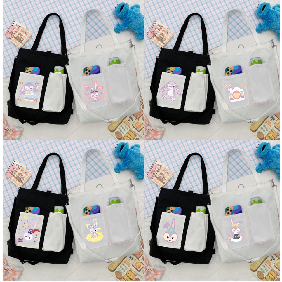 Túi Vải Tote Kiêm Balo phi hành gia TBL5 12 cung hoàng đạo ngựa thần siêu anh hùng gấu thỏ cherry lotso cáo lina stella