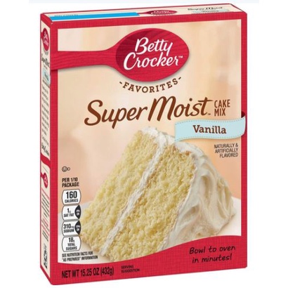BỘT LÀM BÁNH BETTY CROCKER SUPER MOIST CAKE MIX 432G