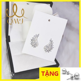 Bông tai đẹp 💖FREESHIP Giảm 20K Khi Nhập [ DAYC20KM]- Bông tai đôi cánh thiên thần