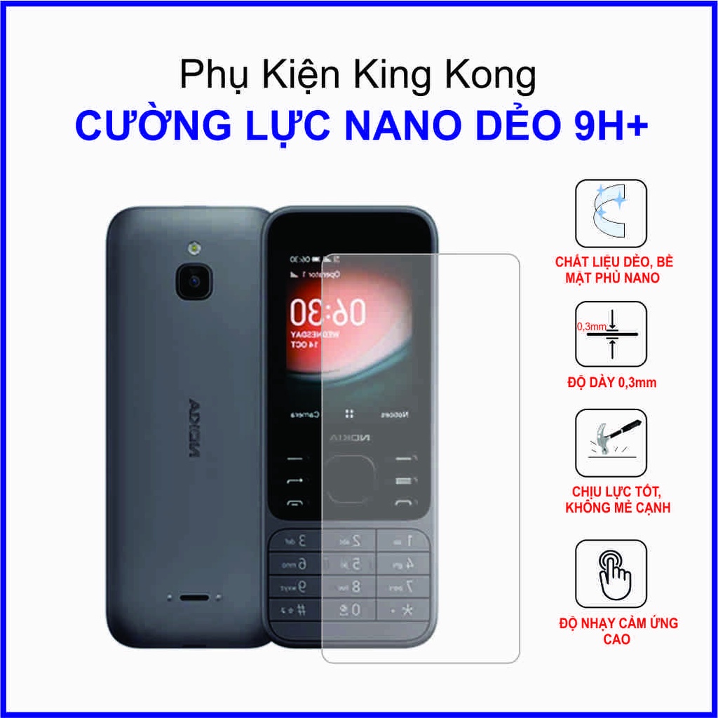 Dán cường lực Nokia 6300 4G cường lực nano dẻo 9H+