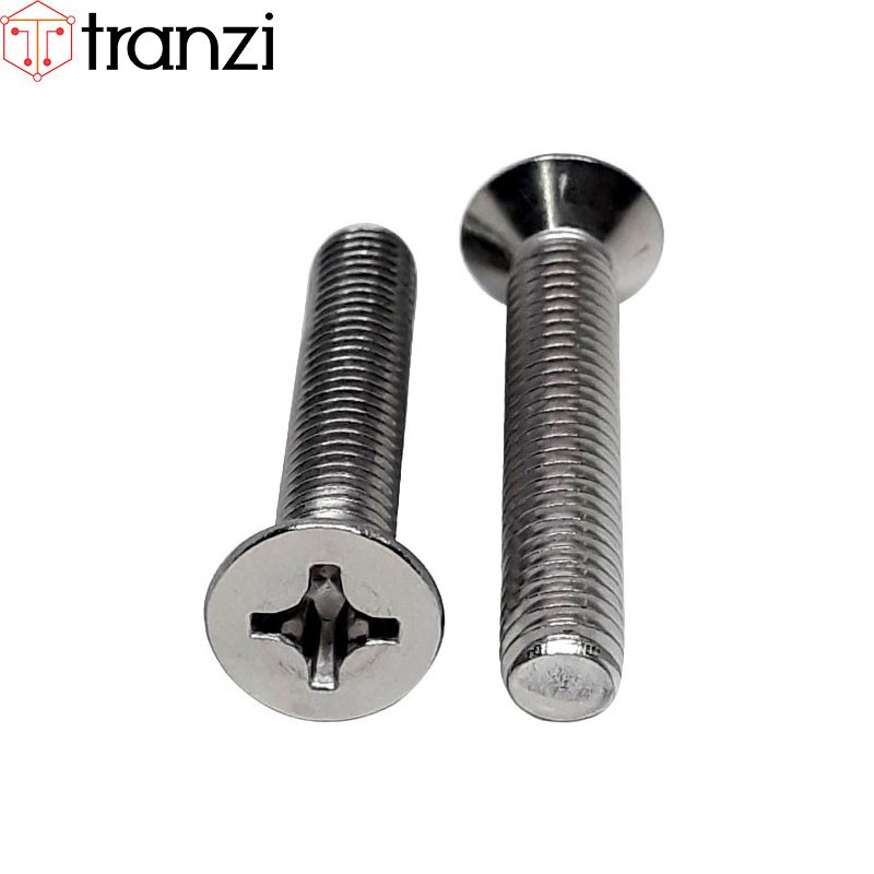 Vít bake đầu bằng thân bu lông inox 304 M6x35 - túi 10 cái