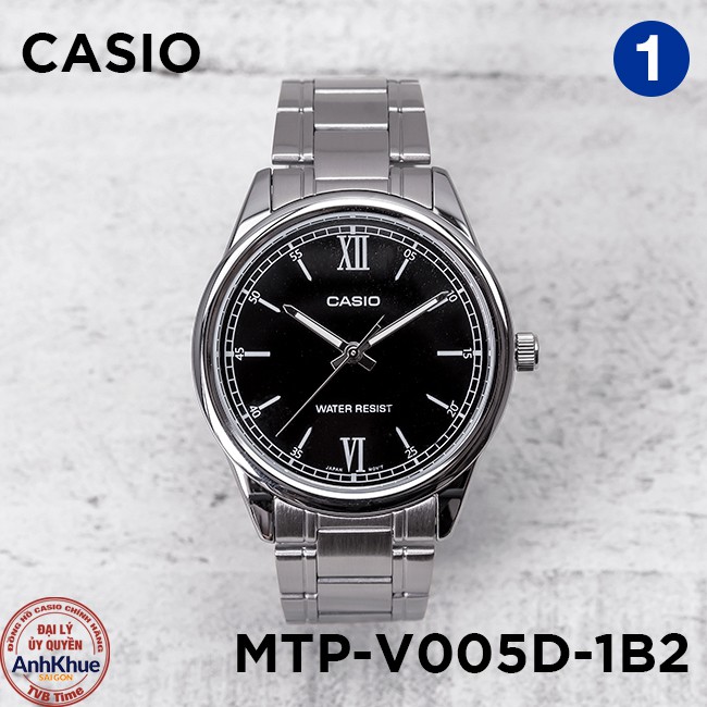 Đồng hồ nam dây kim loại Casio Standard chính hãng Anh Khuê MTP-V005 Series (40mm)