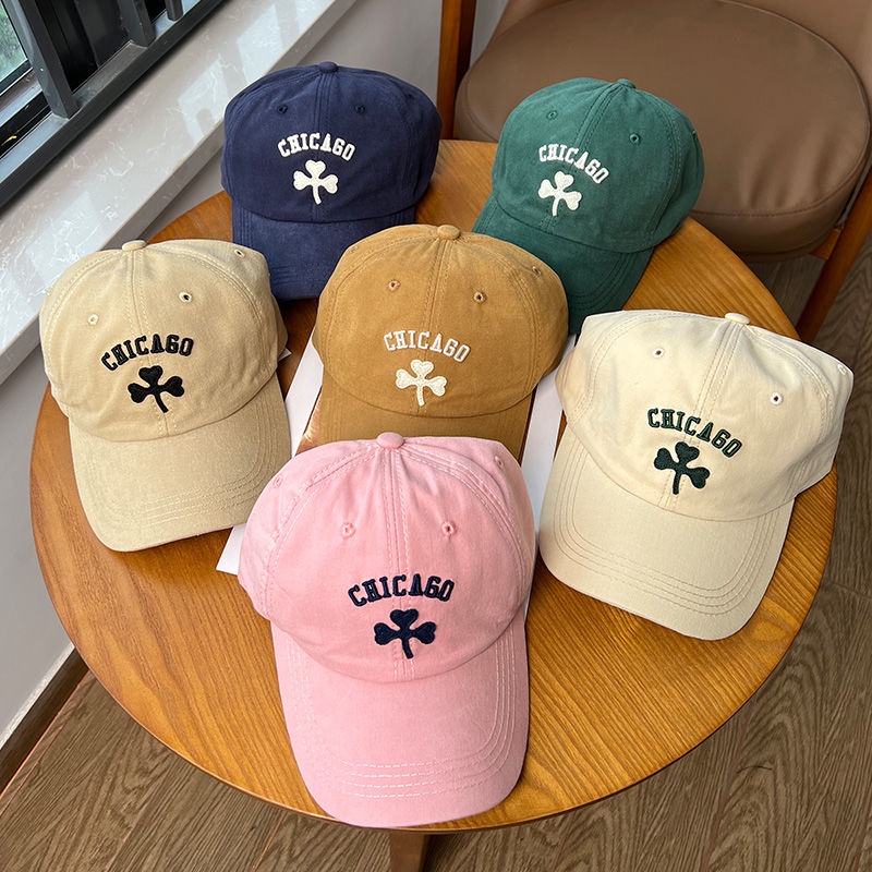 Nón Lưỡi Trai Mềm Thêu Chữ Cá Tính Theo Phong Cách Hàn Quốc