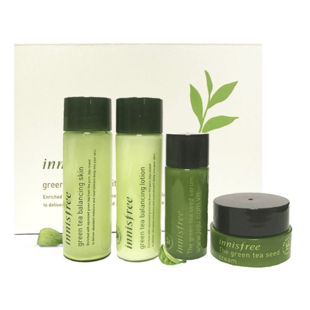 BỘ DƯỠNG DA TRÀ XANH MINI INNISFREE GREEN TEA SPECIAL KIT (4 món)