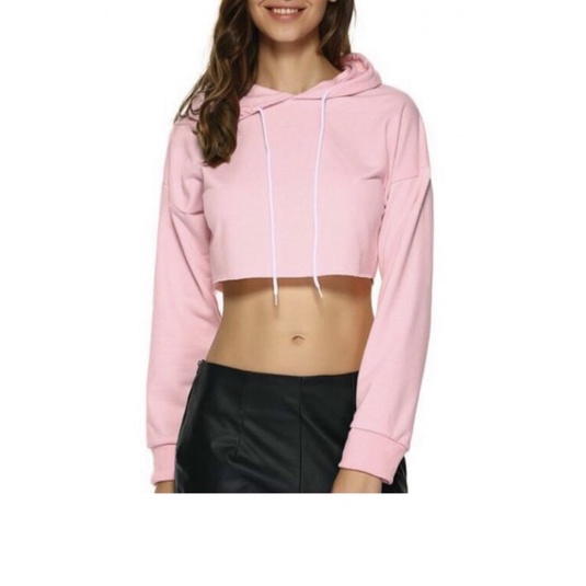 áo croptop nữ phối mũ dài tay hàng xuất dư chất nỉ bông đẹp