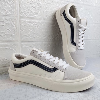 Giày vans old skool trắng sọc đen white black nam nữ - giày sneaker trẻ trung