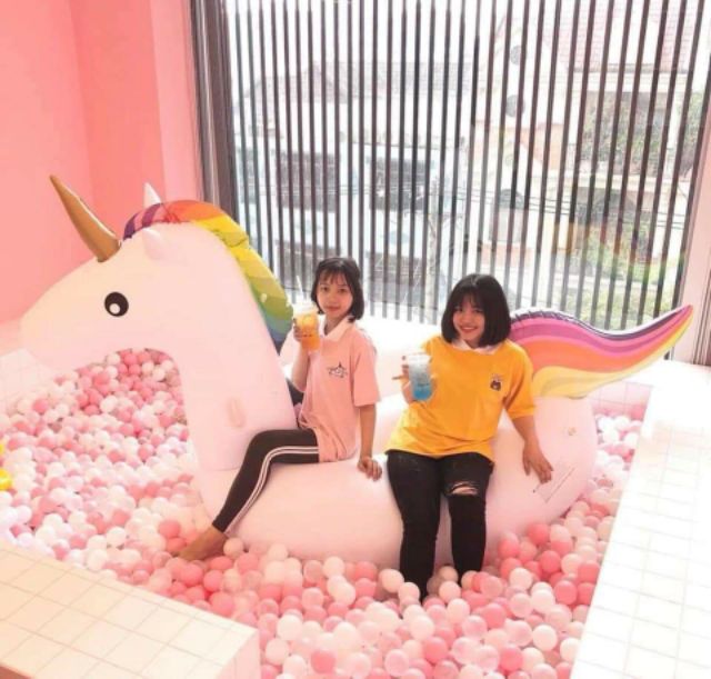 ÁO POLO NGỰA UNICORN HỒNG CUTE ULZZANG