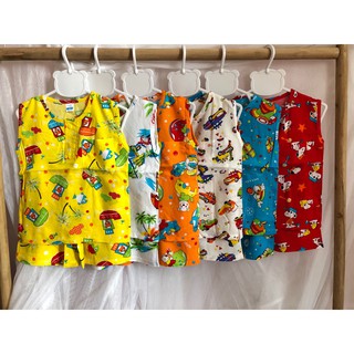 [Form 8-18kg] Bộ lanh ba lỗ bé trai, hàng lanh Việt Thắng