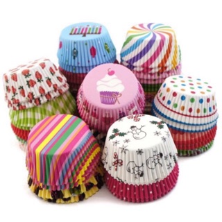 Cốc giấy Cupcake mềm 7cm / Giấy lot cupcake  100c