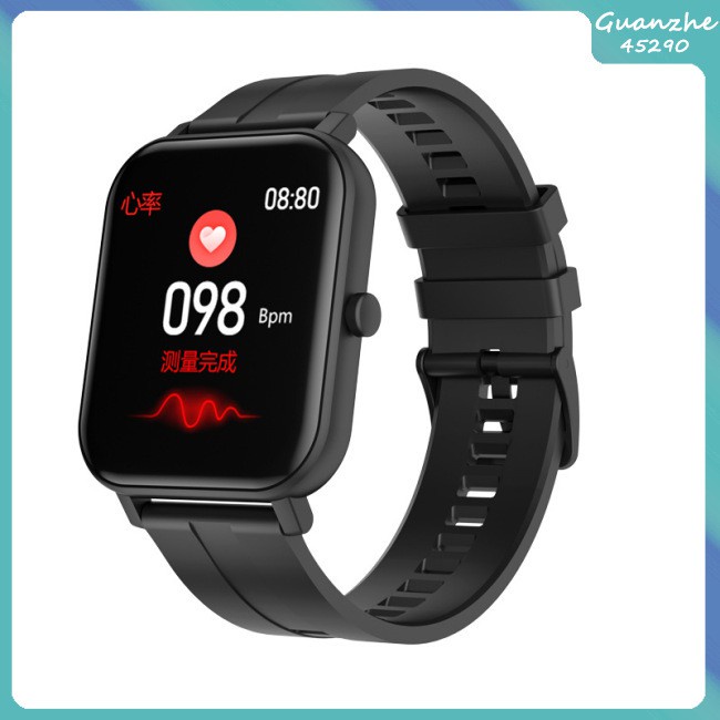 【GZ】 Smart Watch Built-in Battery Temperature Heart Rate Blood Pressure Blood Oxygen Sleep Monitoring Music Control Smart Bracelet