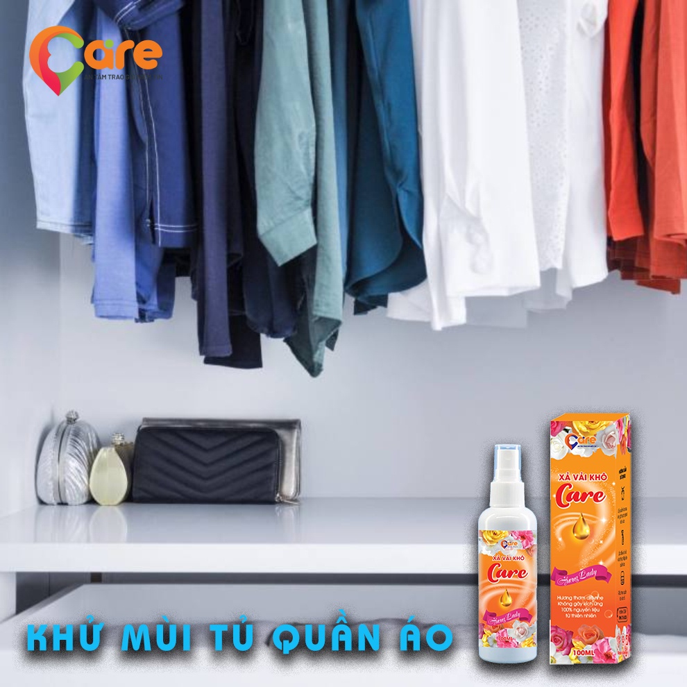 Chai nước hoa xịt thơm quần áo cao cấp, nước xả vải khô tinh dầu thơm quần áo 100ml
