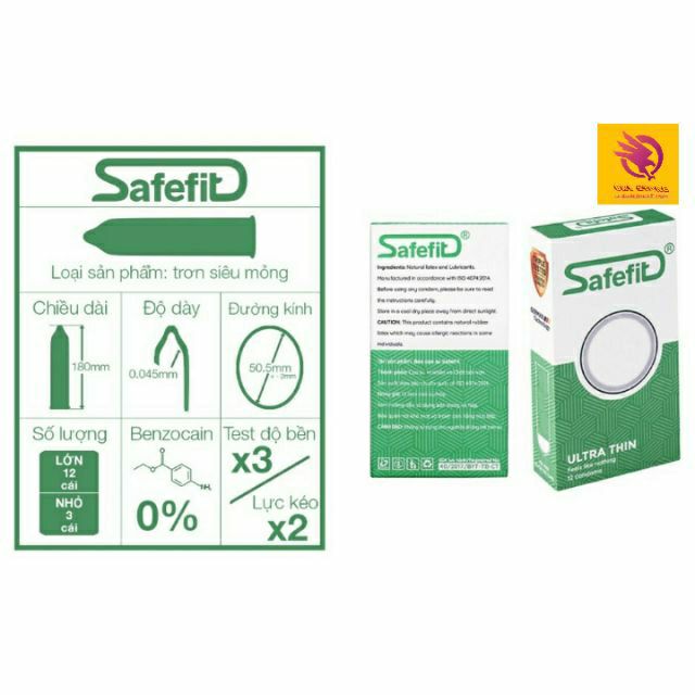 [ COMBO SIÊU RẺ  ] - Combo 3 hộp bao cao su Safefit 4in1, Prolong, Ultrathin, siêu mỏng, kéo dài, ôm khít - 36 cái