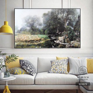 💙TRANH CANVAS 💙khổ lớn trang trí nội thất hiện đại - siêu nhẹ chất lượng cao giá rẻ - tặng kèm đinh treo 3 chân [SC]