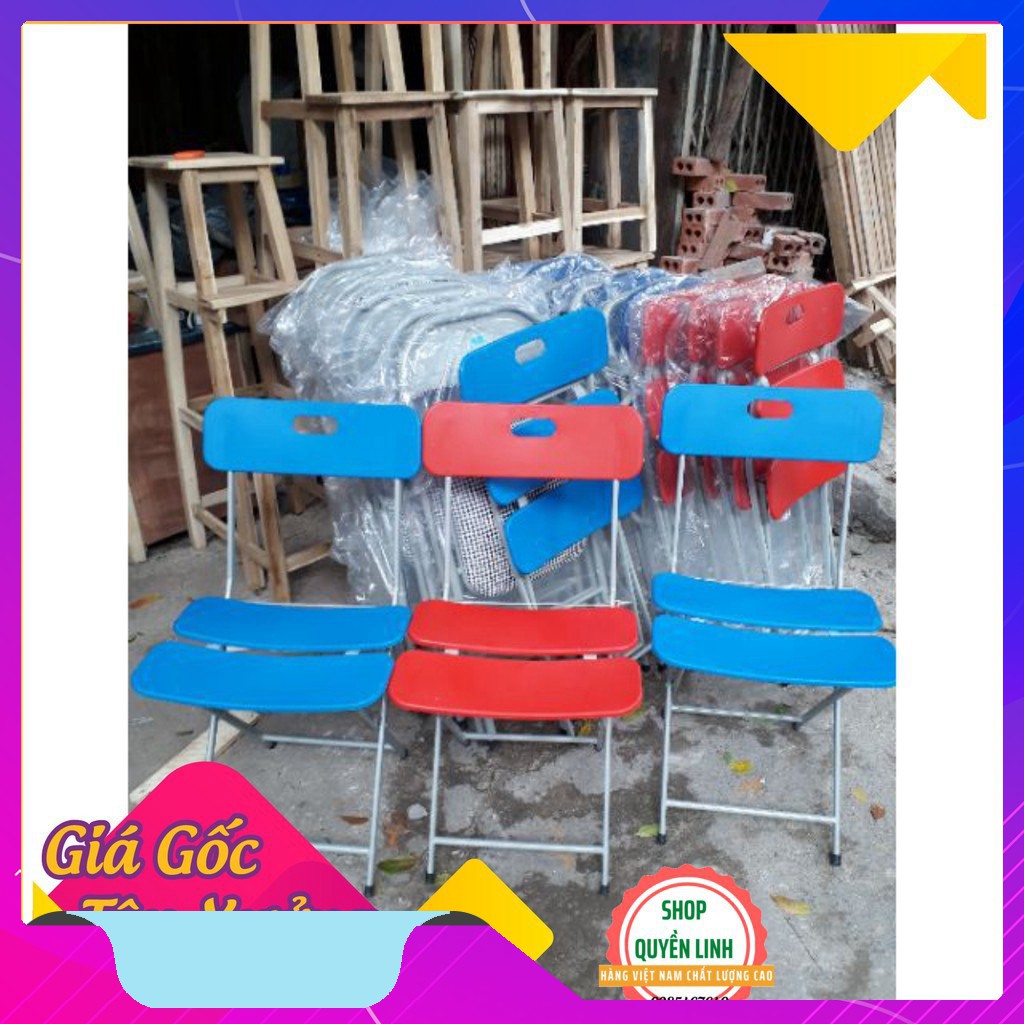 GHẾ GẤP 3 LÁ Nhựa Chân Sắt mảnh nhựa dẻo Cao Cấp Chính Hãng cho Quán Cafe, Văn Phòng, Gia đình phòng ăn | BigBuy360 - bigbuy360.vn