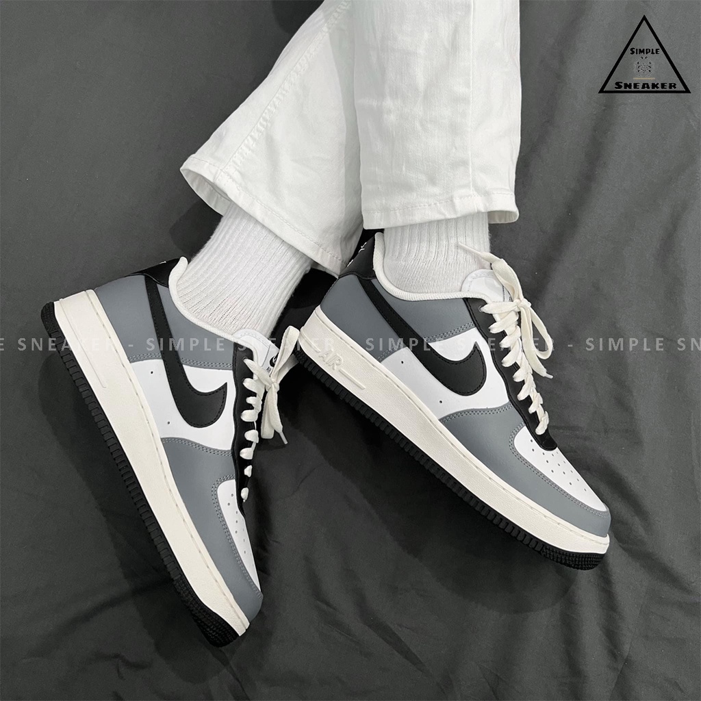Giày Nike Air Force 1 Auth💙Hàng Chính Hãng💙Nike By You AF1 Custom White Beige  2021- Simple Sneaker