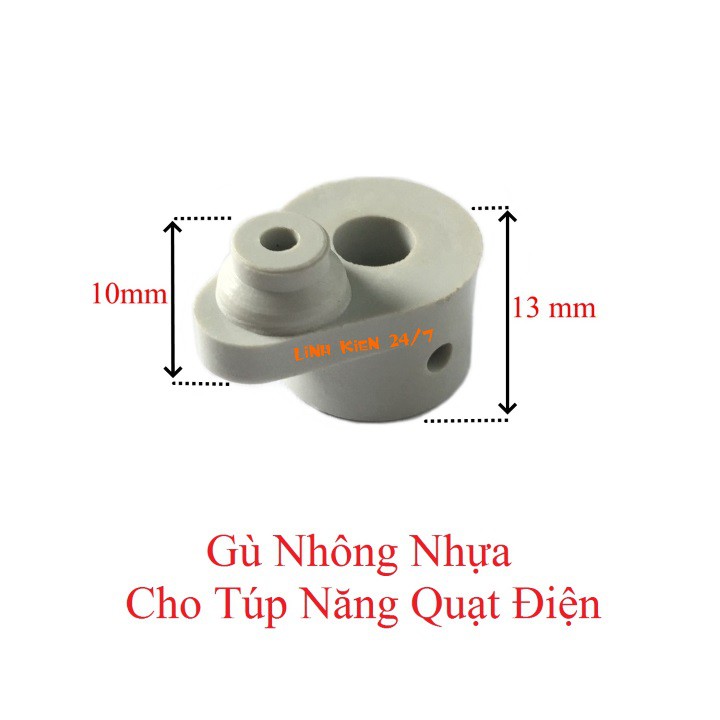 Bộ 4 Gù Nhông Nhựa Cho Túp Năng Quạt Điện