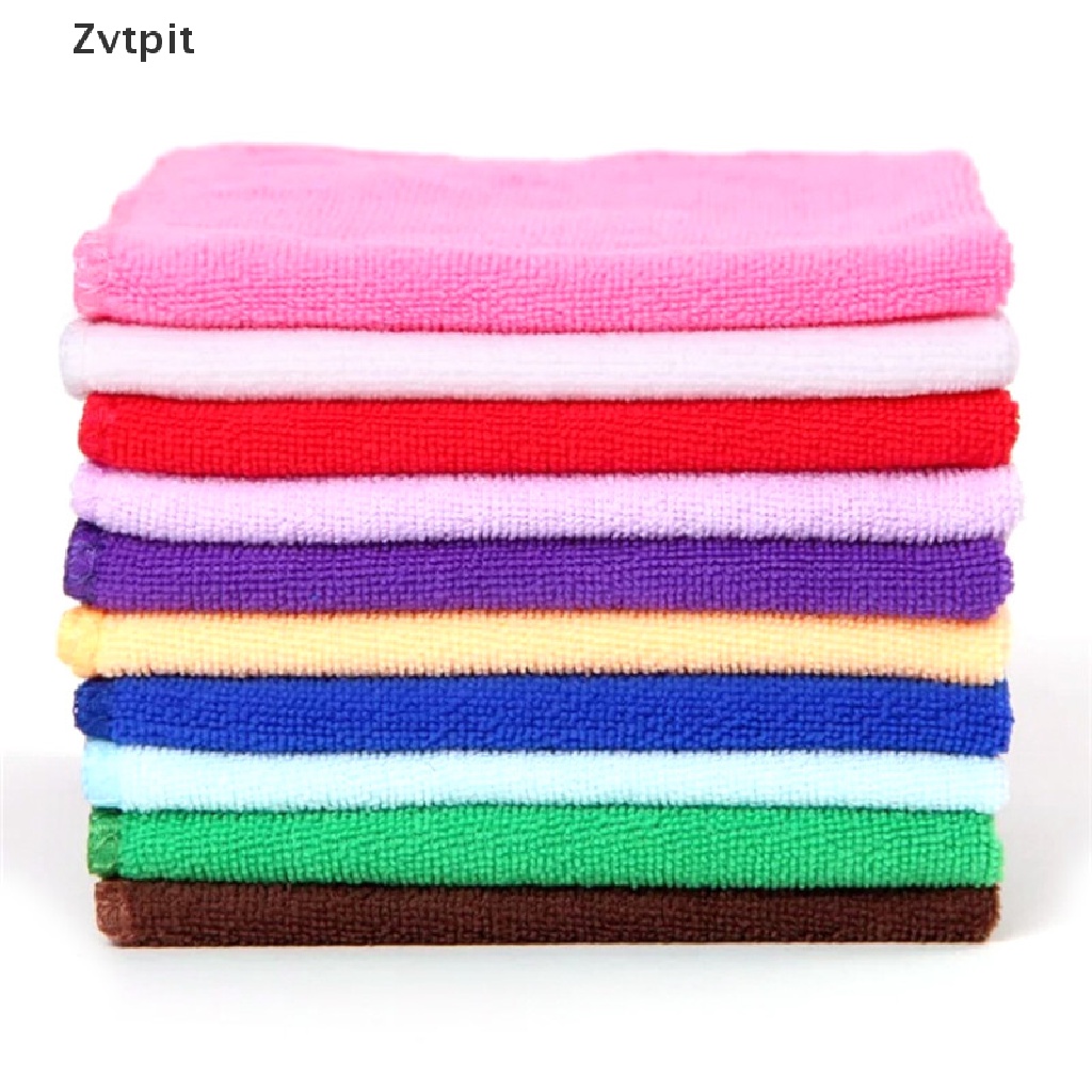 Set 5 khăn lau xe hơi hình vuông bằng sợi microfiber mềm mại