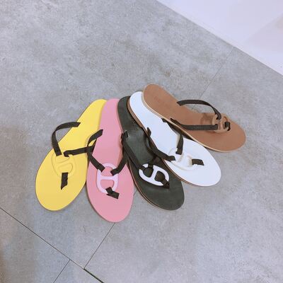 DÉP XỎ NGÓN NỮ SHU STORE - DÉP KẸP THỜI TRANG NỮ QUAI ĐÍNH KHÓA HÌNH MŨI HEO ĐẾ BỆT