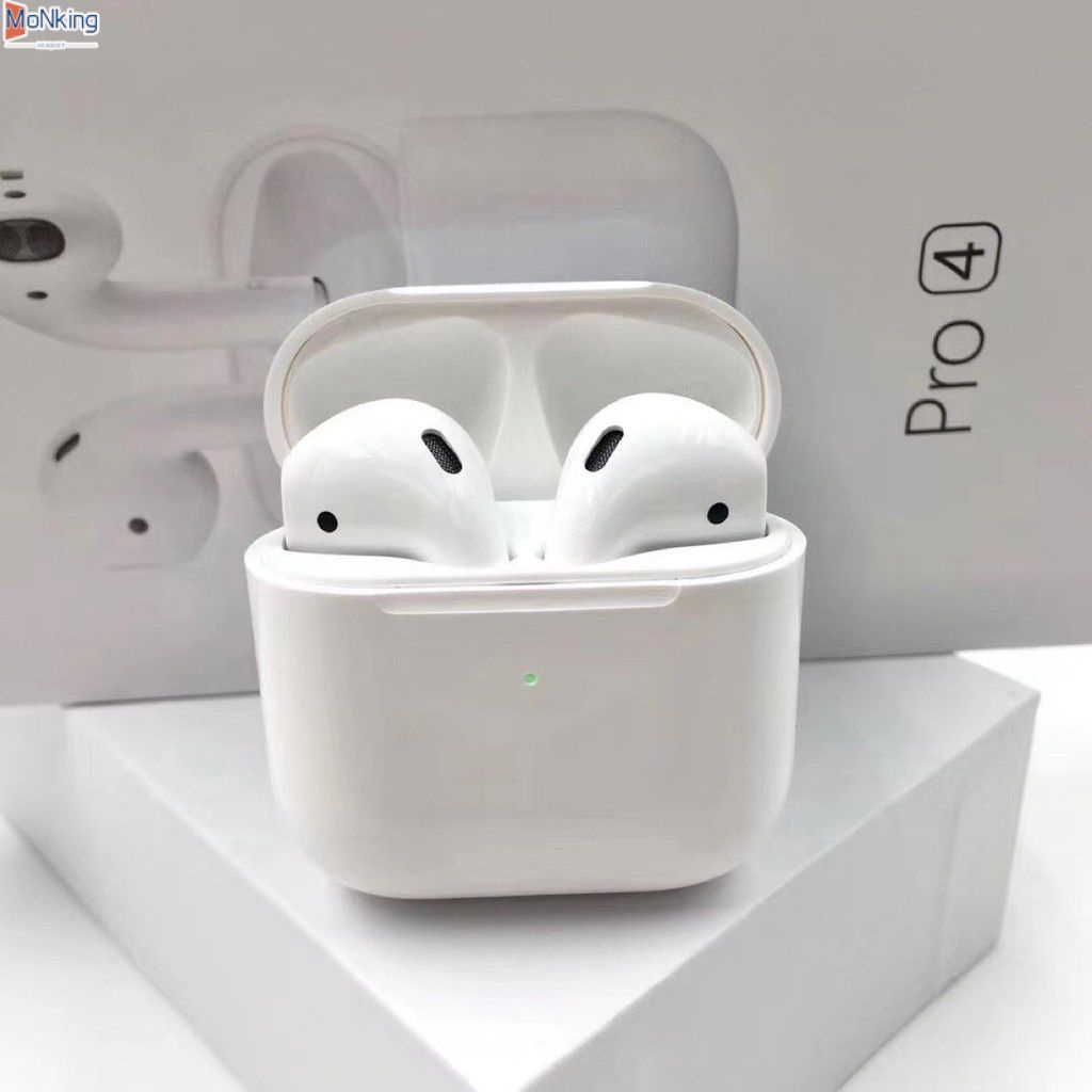 Pro4 TWS Tai Nghe Không Dây Bluetooth 5.0 Mini Earbuds với Sạc Trường Hợp Thể Thao Loa Tai Nghe